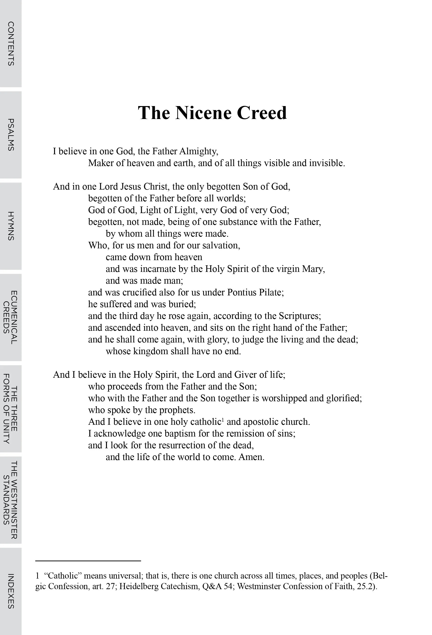 The Nicene Creed