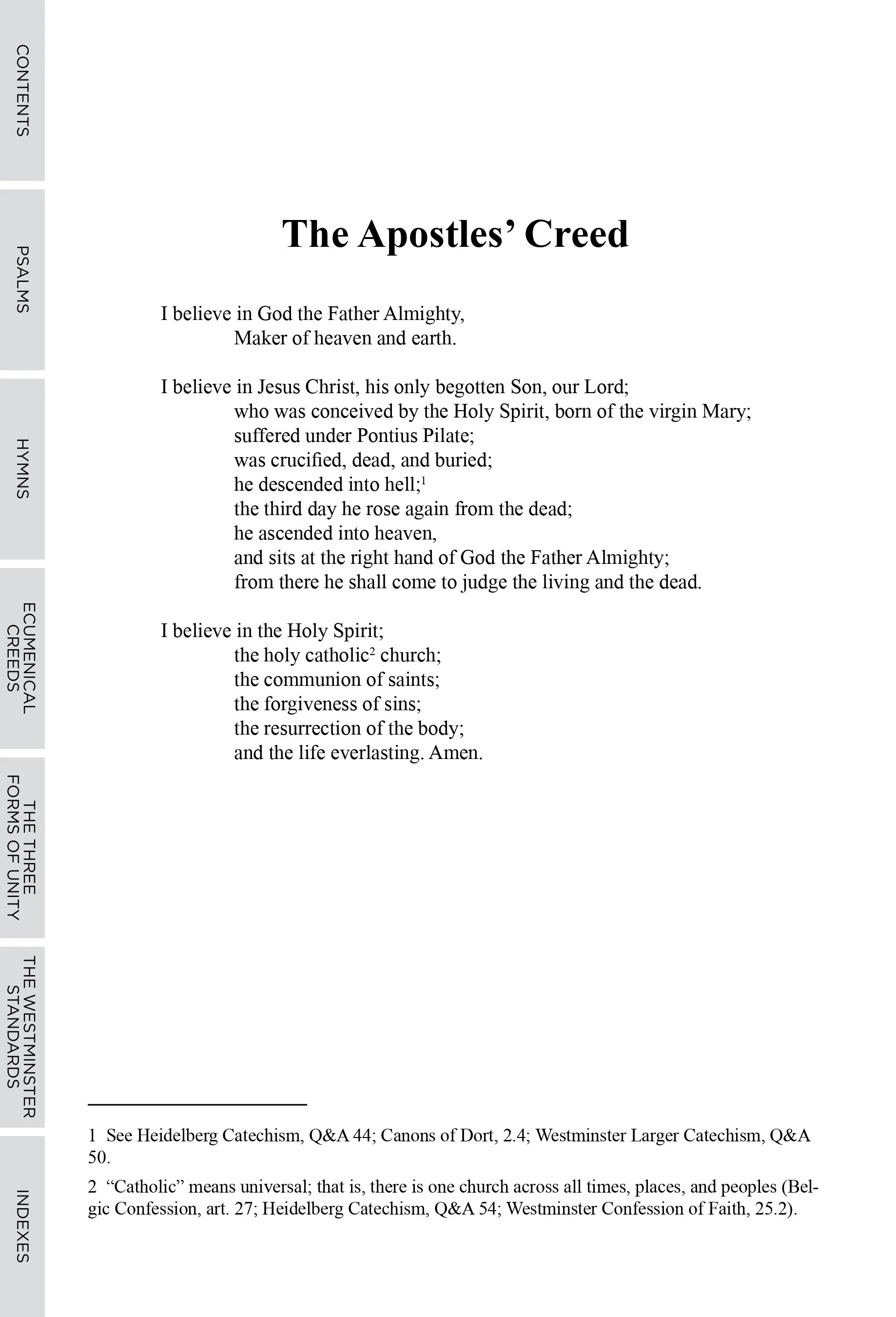 The Apostles Creed