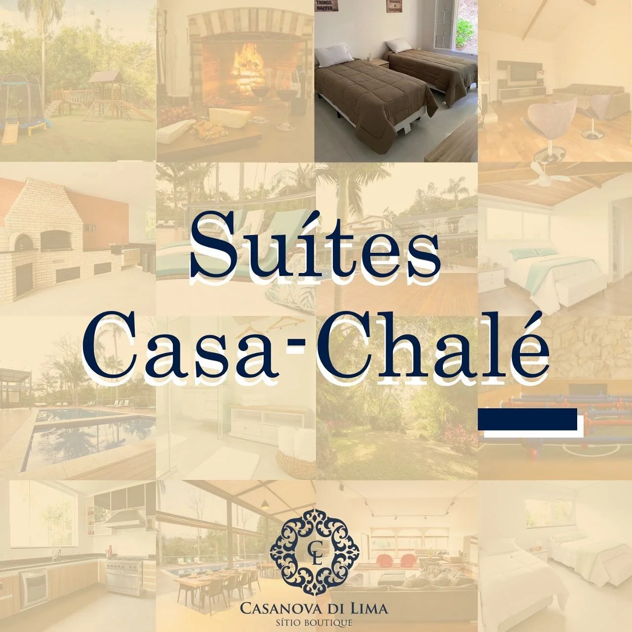 Dentro da Casa-Chalé:
- 1 suíte com 2 camas de solteiro
- 1 quarto com 2 camas de solteiro e banheiro em frente

Anexo à Casa:
- 1 suíte com 2 beliches e 2 banheiros dentro
- 1 suíte com 1 treliche

#fazenda #casanocampo #chalé #casatemporada #