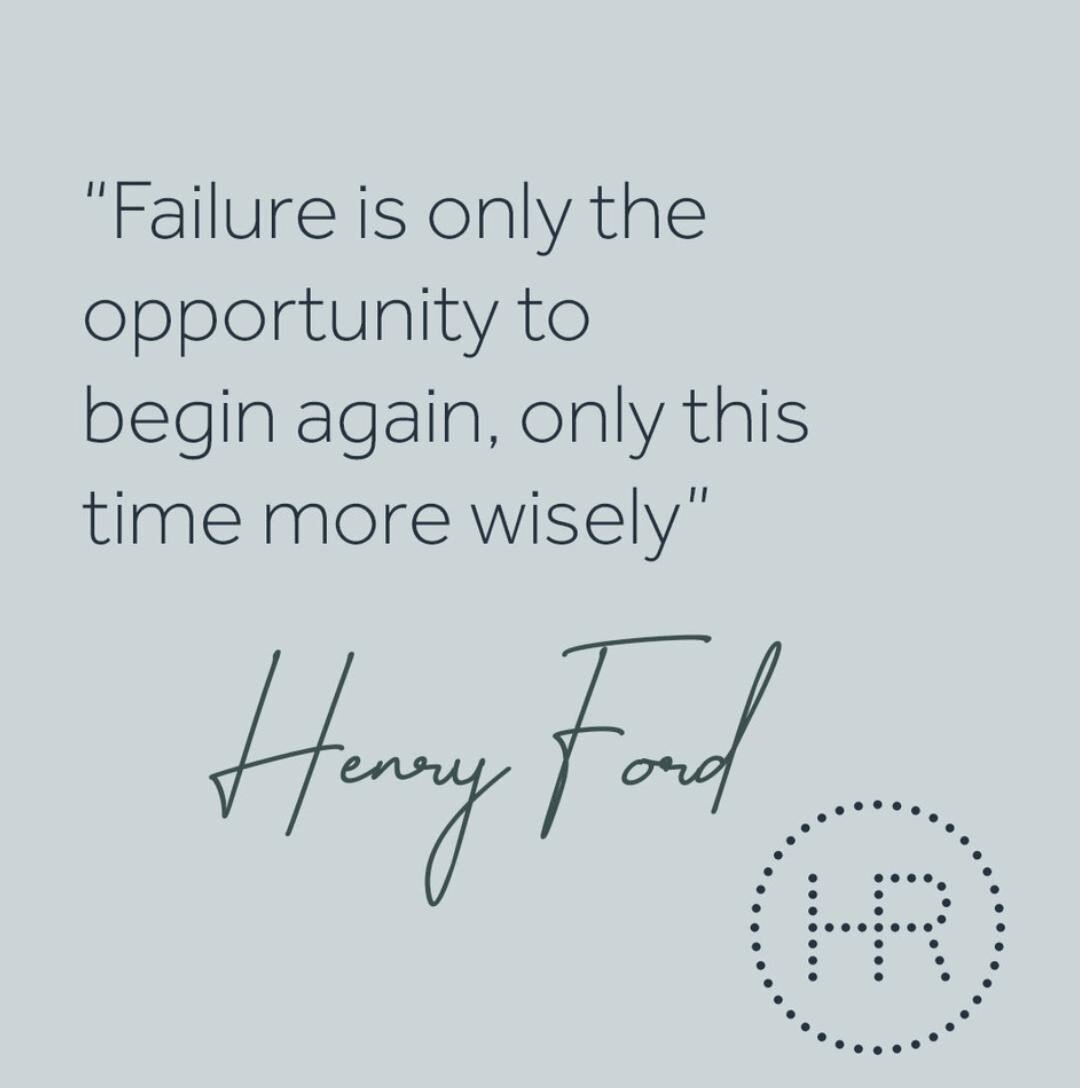 Just because you didn't get this job doesn't mean you won't get the next. 

We know it has felt forever and it is hard right now but remember the words of Henry Ford. 

N.B. we hate the word failure but we get his point 😂

#bekindtoyourself #keepyou