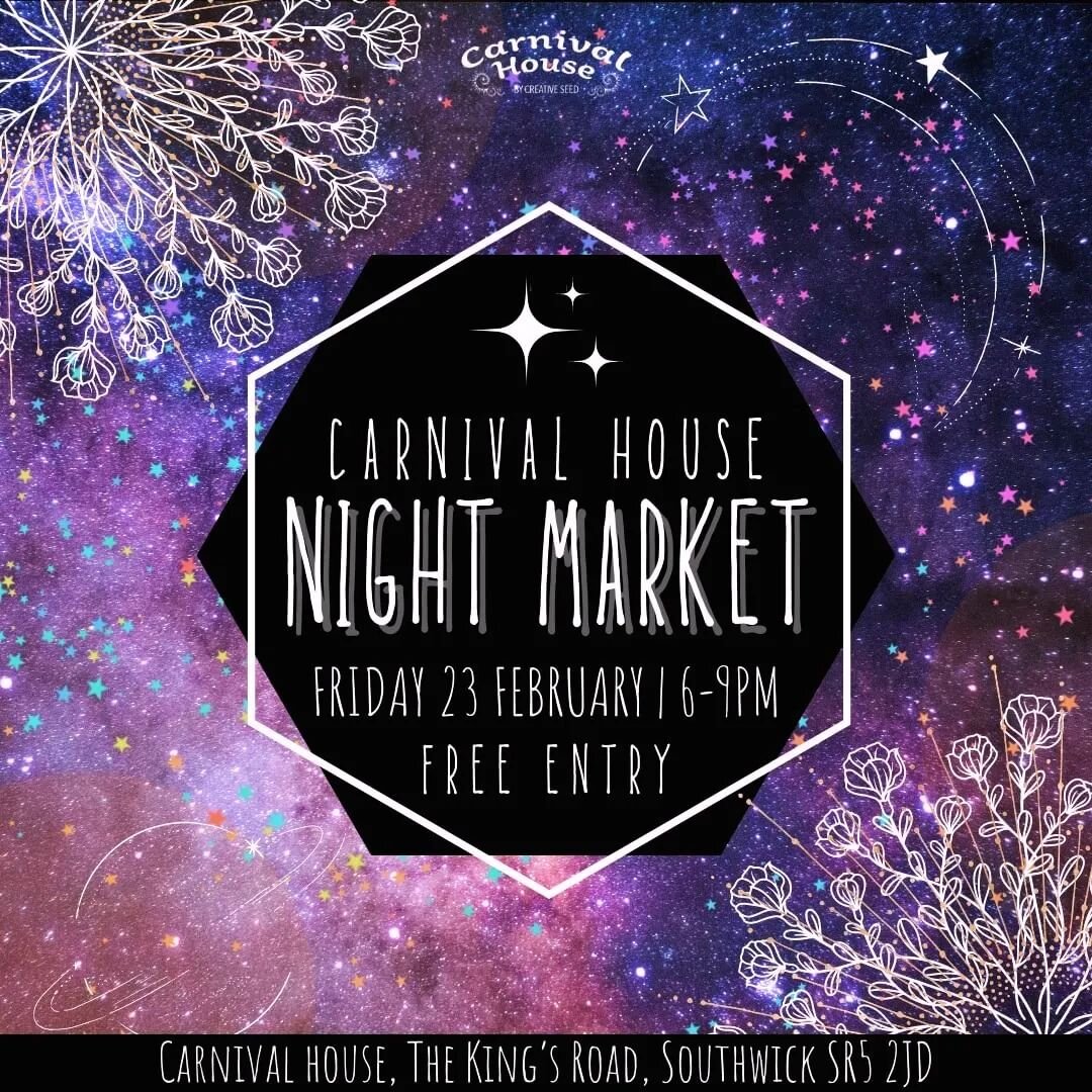 #Repost @carnivalhousesouthwick
&bull; &bull; &bull; &bull; &bull; &bull;
Carnival House &amp; Kitchen

Our first Night Market of the year is less than a WEEK AWAY! 

Enjoy an alternative night market filled with quirky stalls, fabulous food &amp; dr