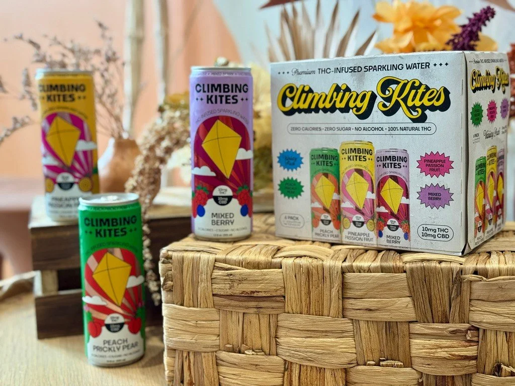 Stay in, chill out, and let the bubbles sparkle. Rainy Thursdays call for Climbing Kites variety packs. Find in our fridge on Girard Craft and Cork!