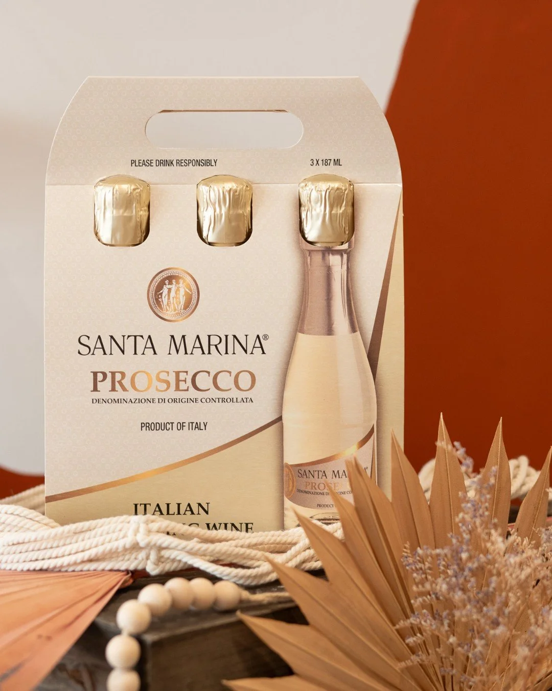 Triple the bubbles = triple the reasons to pop one tonight. Santa Marina Prosecco 3-pack, and make your night sparkle!