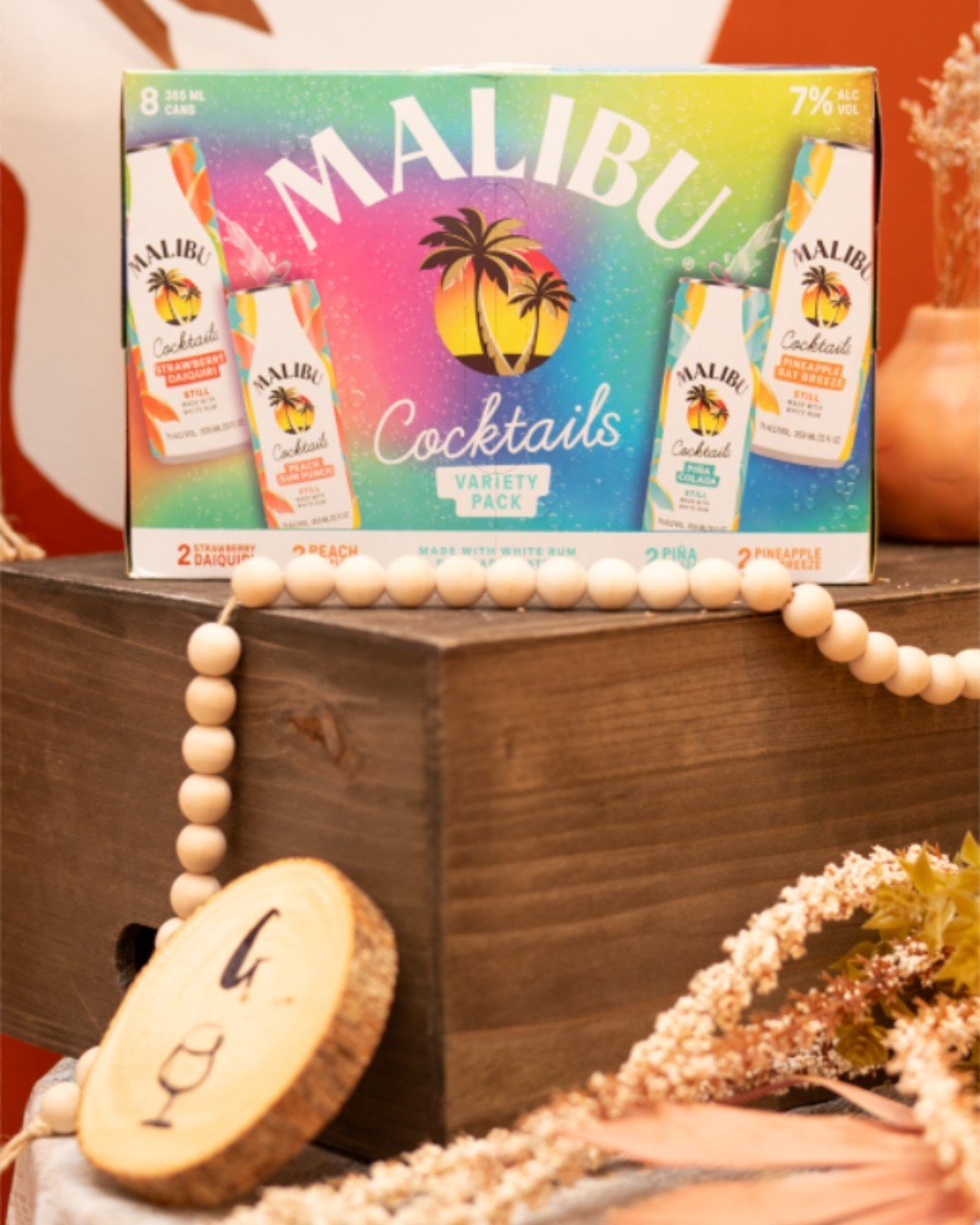First day of spring calls for first sips of sunshine! 🌷

Malibu&rsquo;s Cocktail Variety Pack: Pineapple Bay Breeze, Strawberry Daiquiri, Pi&ntilde;a Colada &amp; Peach Rum Punch. 🍍 🍓 🥥 🍑

Which one will you try first?