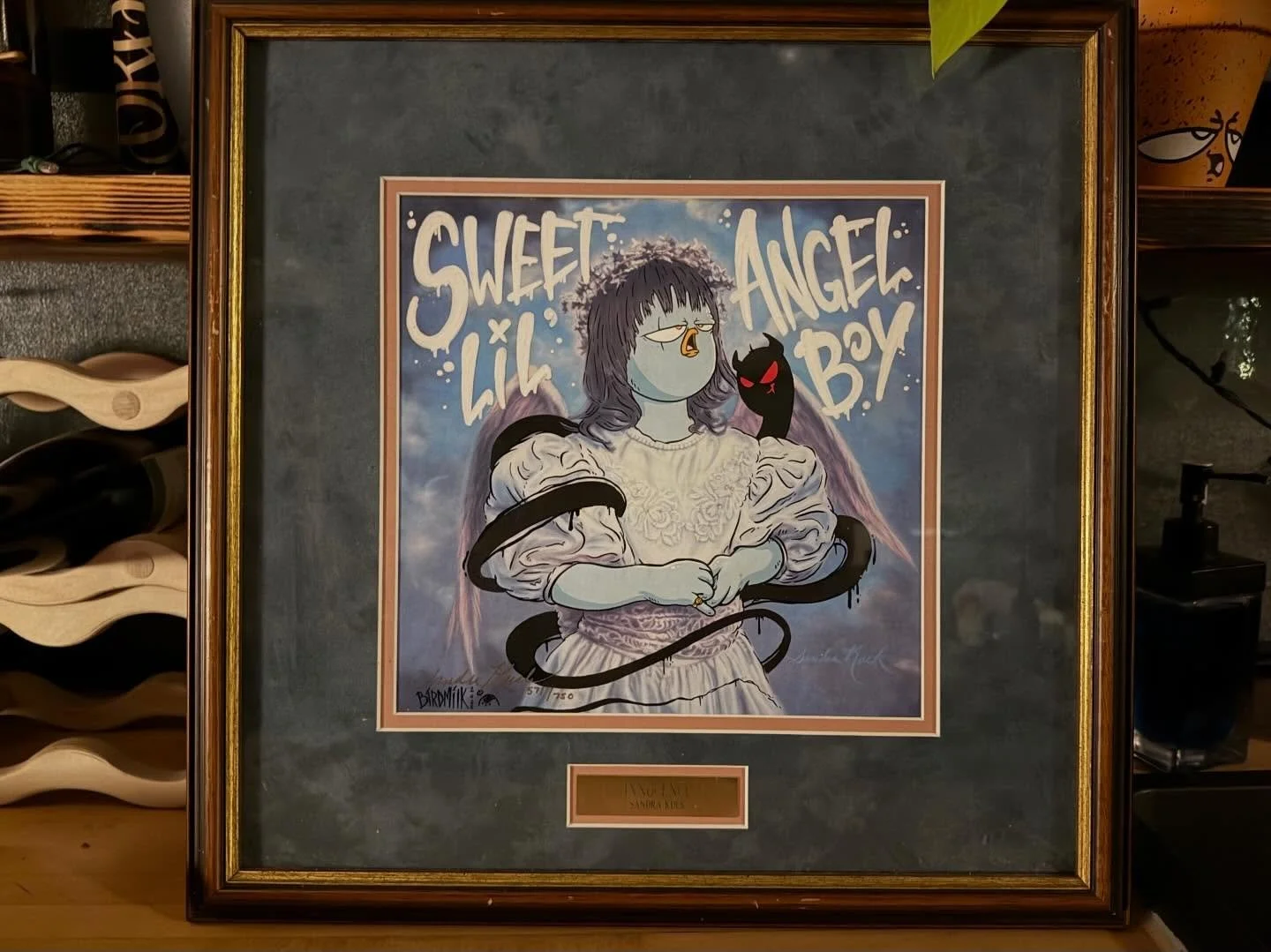 Sweet sweet little angel boy. It&rsquo;s that time again for nostalgia-ish. The annual show put on by @chicagotruborn and @sub_urban_warrior . Hundreds if not THOUSANDS of artists put their own spin on some recycled art. Be sure to go check out all t