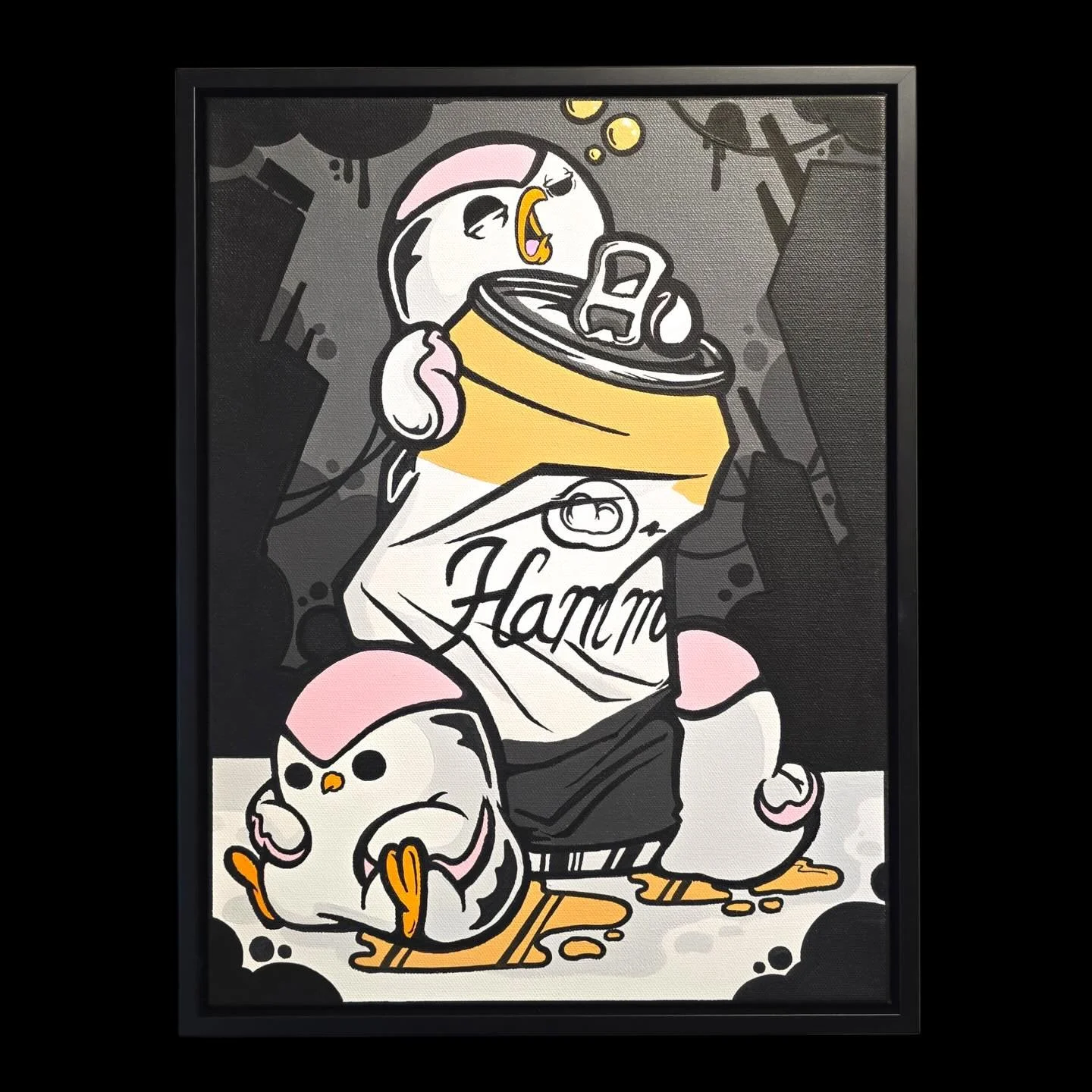 The Ground score series! &ldquo;Hamm&rdquo;, &ldquo;Butt&rdquo; and &ldquo;bag&rdquo; . Another trio from the duo show hanging at @chicagotruborn right now. All three of these dudes sold out before the opening so I know there are some delinquents out