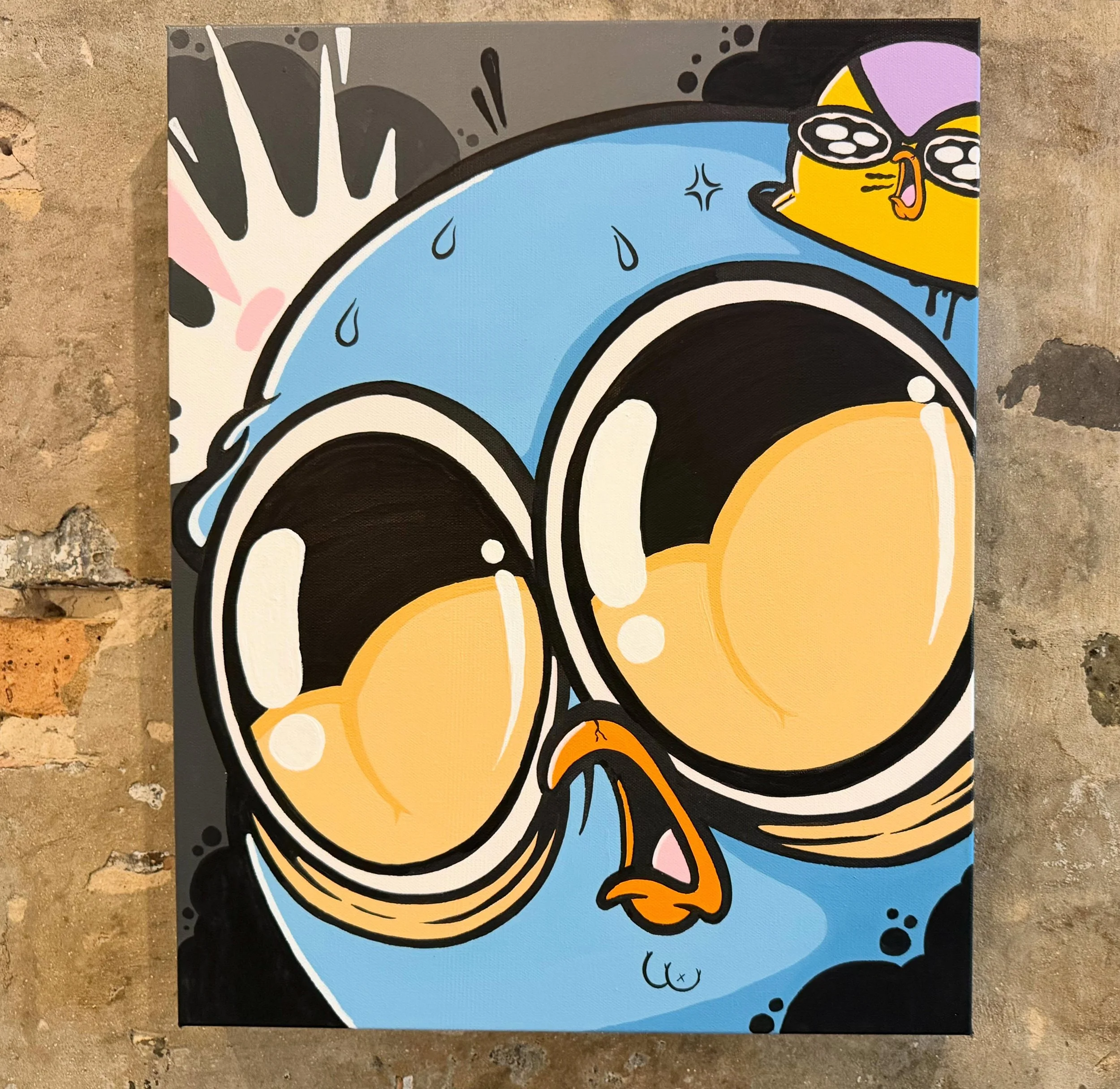 &ldquo;The Holy Grail&rdquo; 16&rdquo; x 20&rdquo; acrylic on stretched canvas.
On display at chicago truborn! Go get that booty meat!
🍑
If you haven&rsquo;t yet go looks at all the brush strokes and imperfections of our pieces up close&hellip;.ther