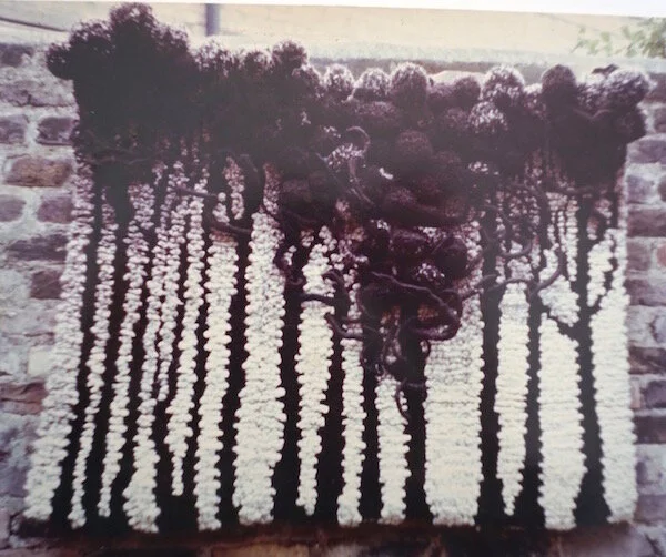   Trees     A combination of woven pile, incorporating wrapping techniques.  