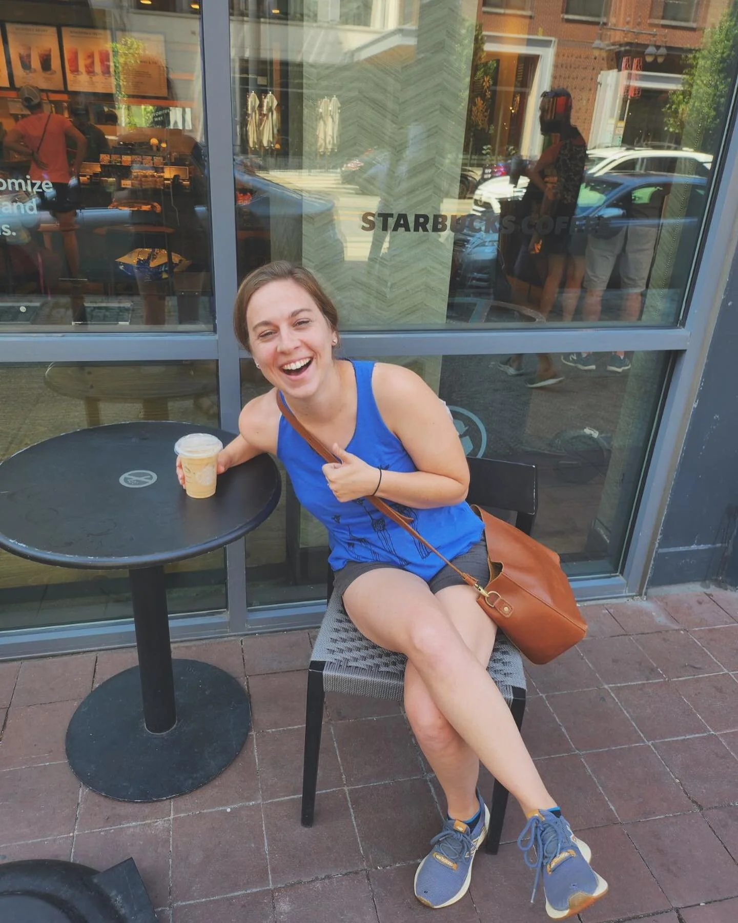 Apparently these 3 pictures are the only evidence I was in DC this weekend visiting @thedanimitch and relentlessly celebrating @casey.beasley93 
Photos 1. Visiting @starbuckssigningstore 2. Rooftop views of DC 3. My old friend Casper the cat 🐱 
Not 