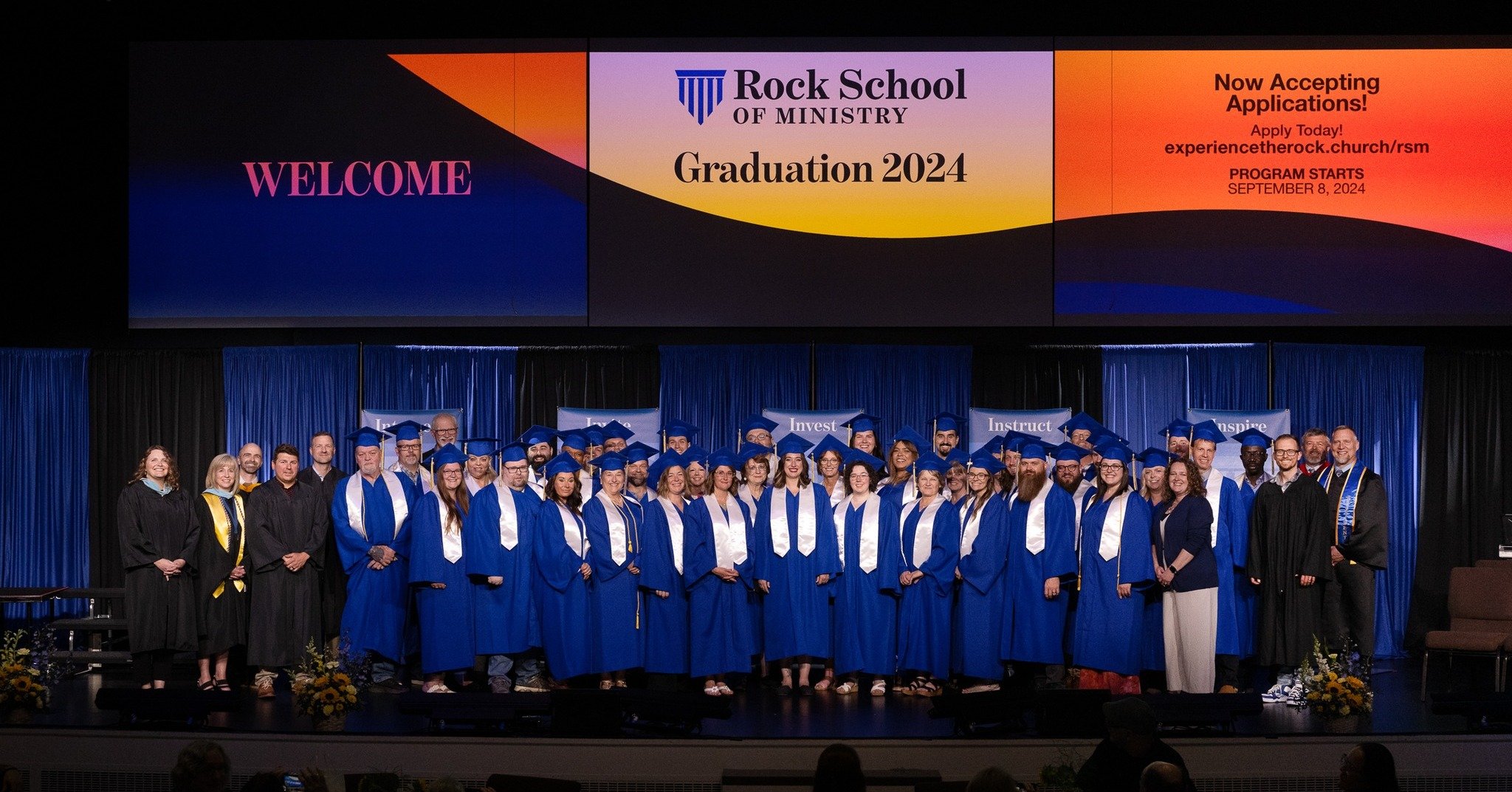 Congratulations to our Rock School of Ministry graduating class of 2024! 🎓🙌 

&quot;Care for the flock that God has entrusted to you. Watch over it willingly, not grudgingly - not for what you will get out of it, but because you are eager to serve 