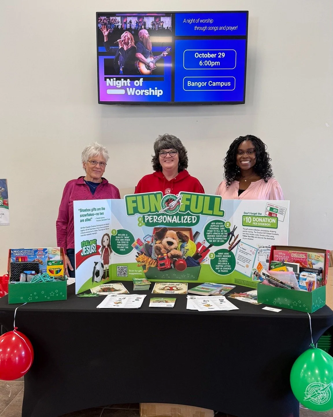 Thank you to everyone who took a box after service on Sunday! 🎁🙌 We are so happy to kick off this Operation Christmas Child season, and we can't wait to (hopefully) reach our goal of 2001 boxes! ❤️

Next week we are collecting personal care items ?