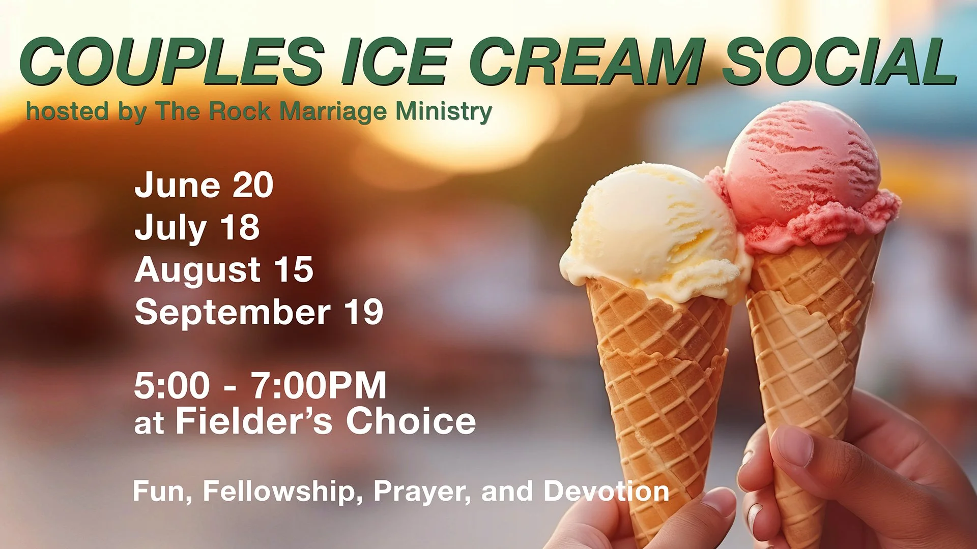 Couples Ice Cream Social