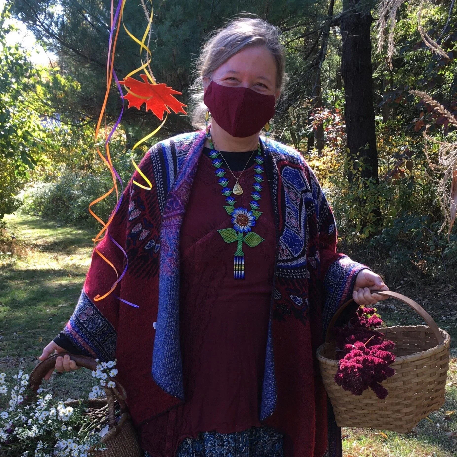 Linda at our Harvest Ceremony, October, 2020