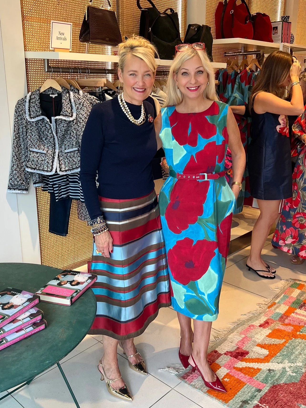 I had the chance to catch up with the incredible Elyce Arons, co-founder and CEO of Frances Valentine (and co-founder of Kate Spade) at her Atlanta store - while wearing her iconic Audrey dress. 
&nbsp;
The true highlight was her book signing, filled
