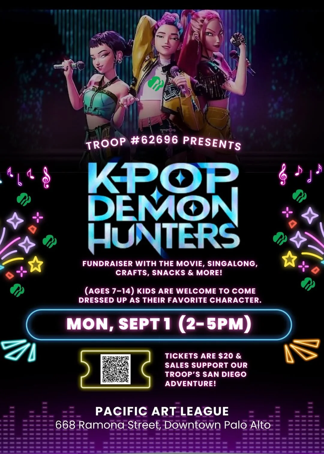 K-Pop Demon Hunter Sing-Along Fundraiser