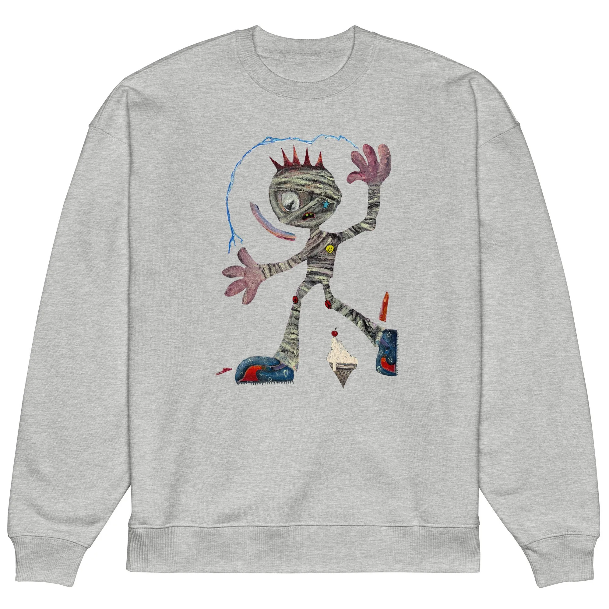 Mummy sweatshirt in grey