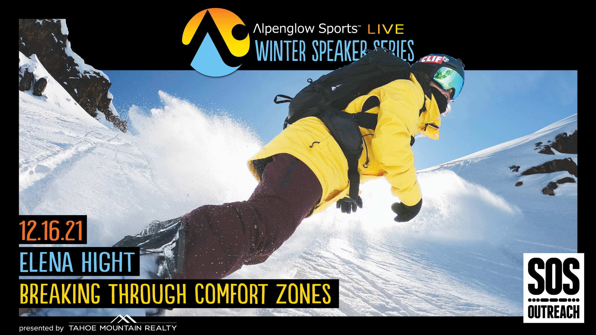Alpenglow Winter Speaker Series Presents Elena Hight �Breaking Through Comfort Zones� � Wildbound Live