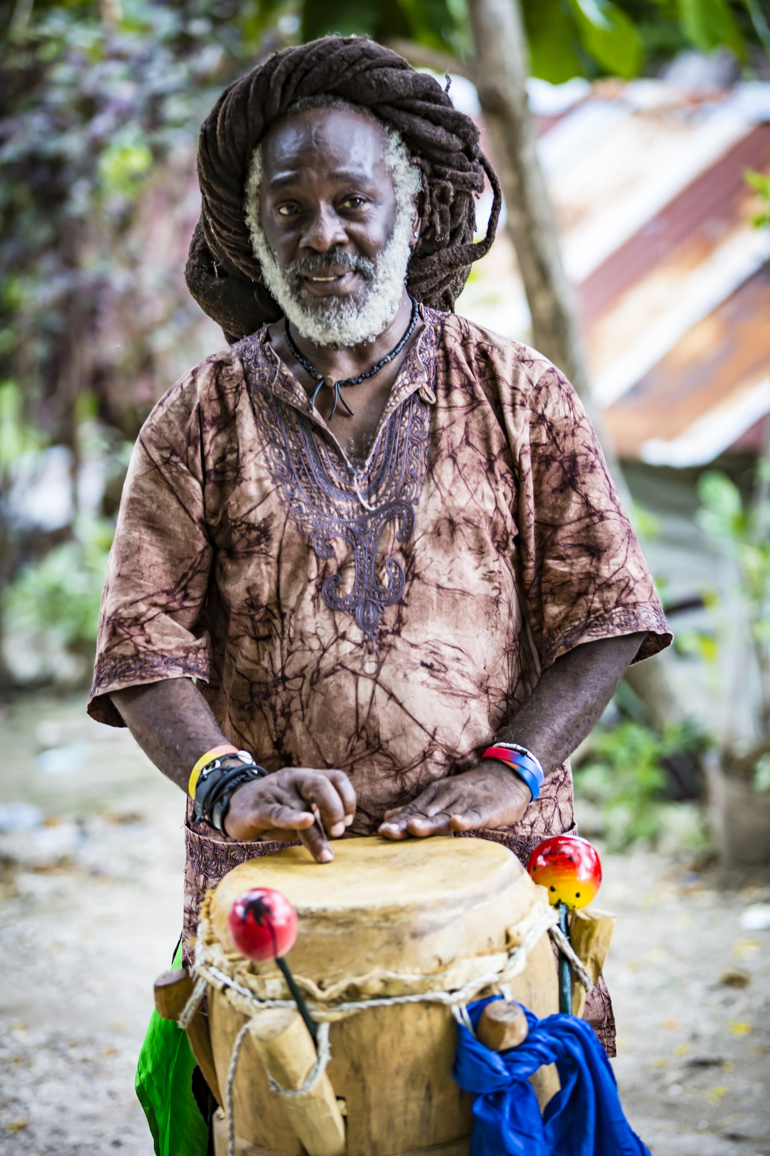 Sanba Zao: Haitian Master Drummer & Teacher from Lakou Mizik.