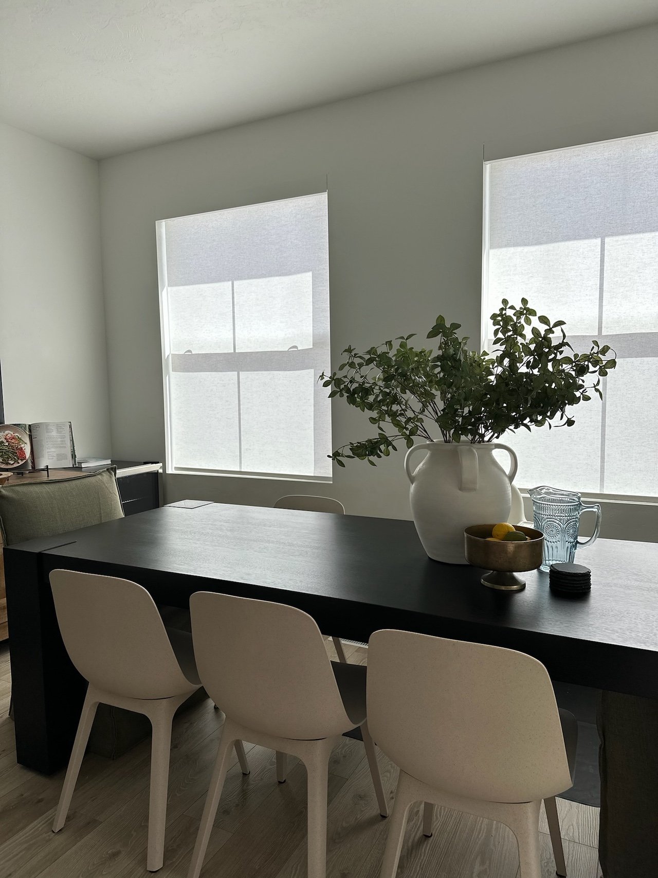 Light Filtering Naturals Linen Paint Match Fascia Kitchen