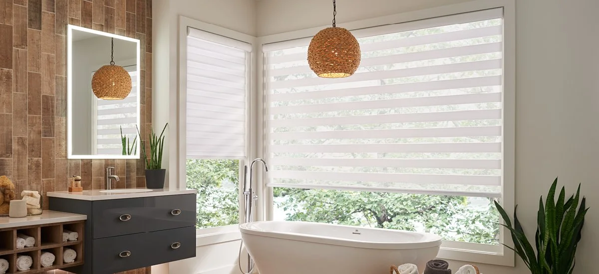 Banded (Dual) Shades - Bathroom