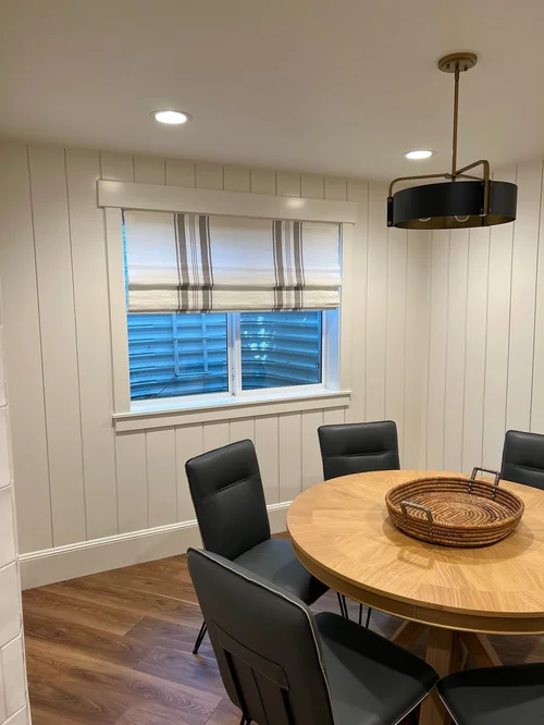 Custom Roman Shades by West Window Treatments