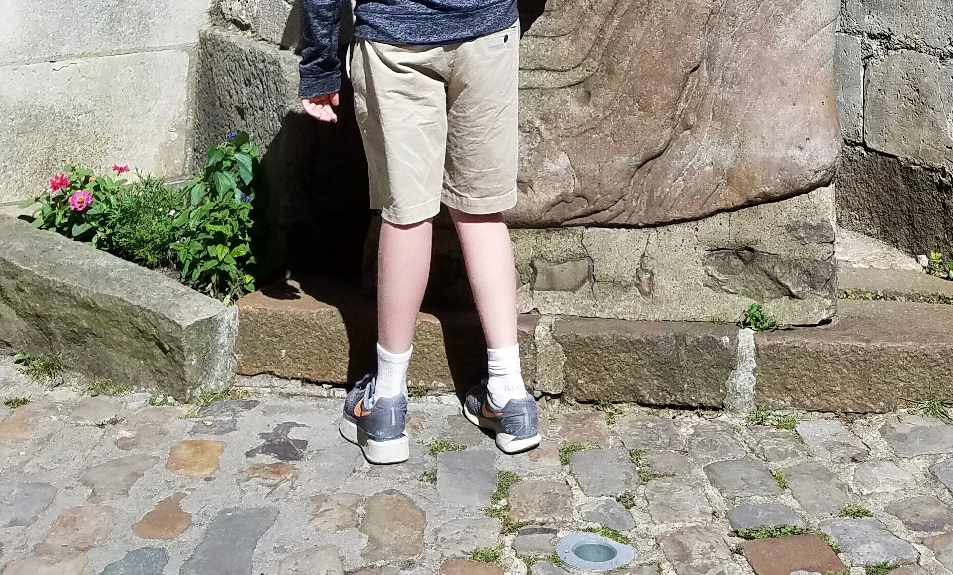 Two years before my first knee surgery. As you can see, I was knock-kneed and used a lift in my left shoe. 