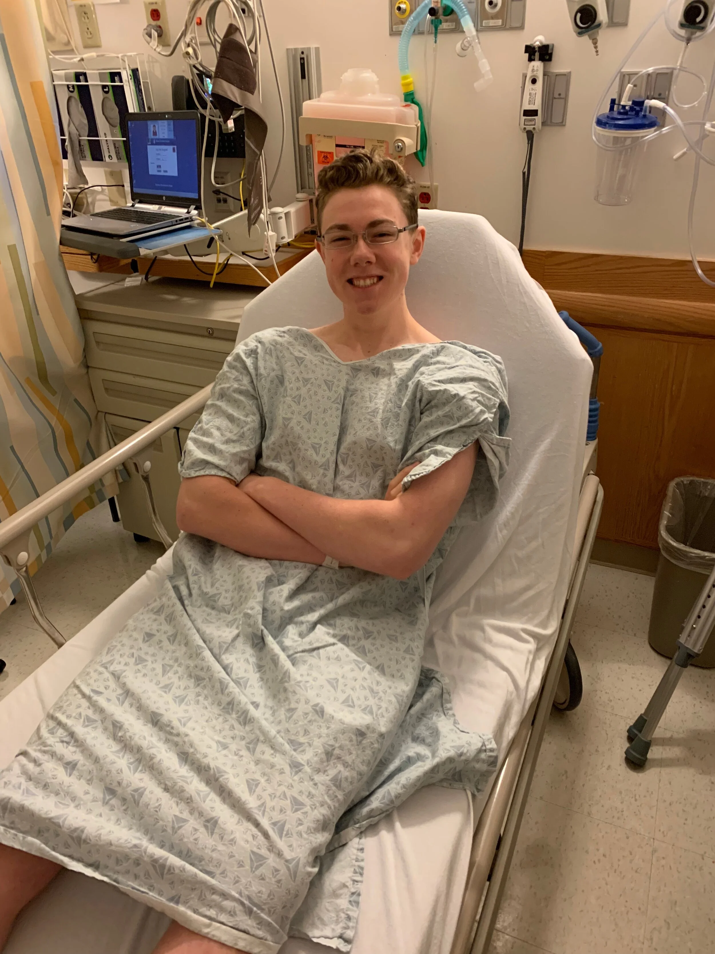 Pre-surgery. 