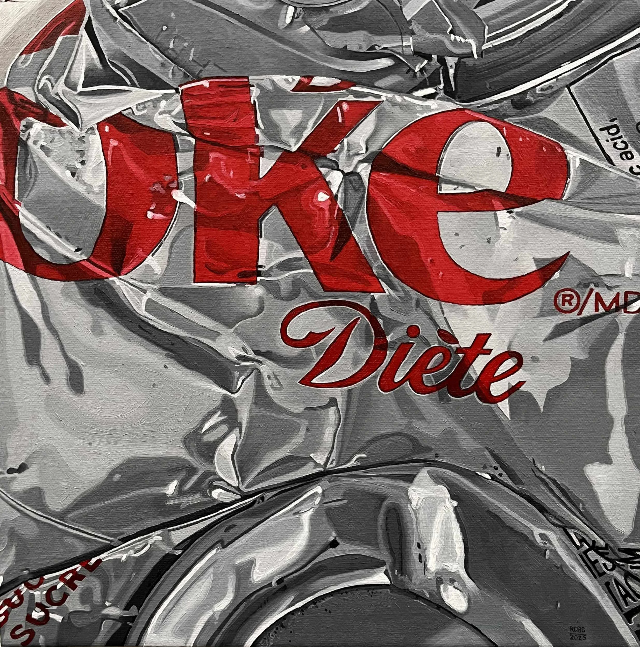 Crushed Diet Coke - 12" x 12" - 2025