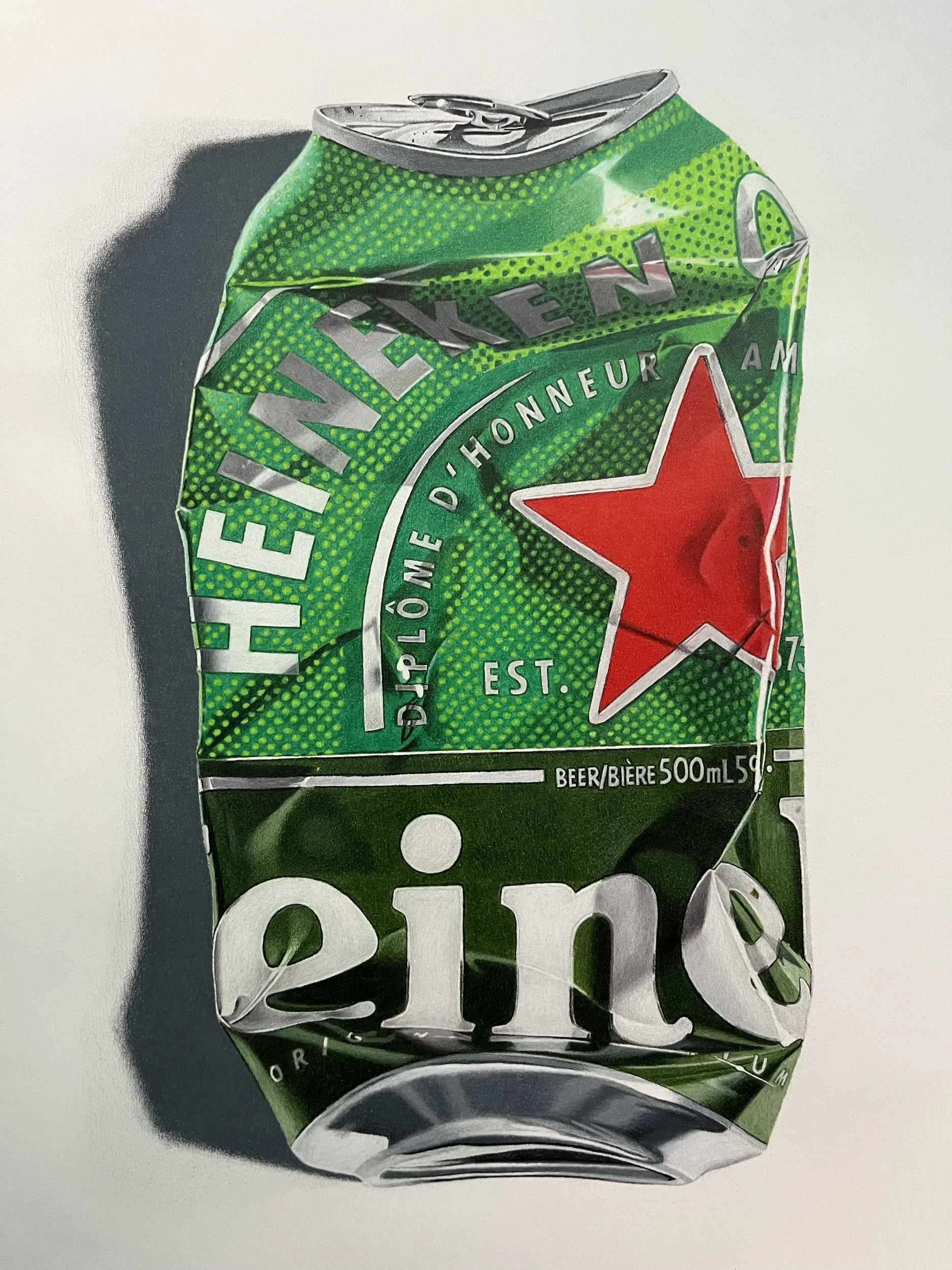 Crushed Beer No. 2 - 16" x 12" - 2022