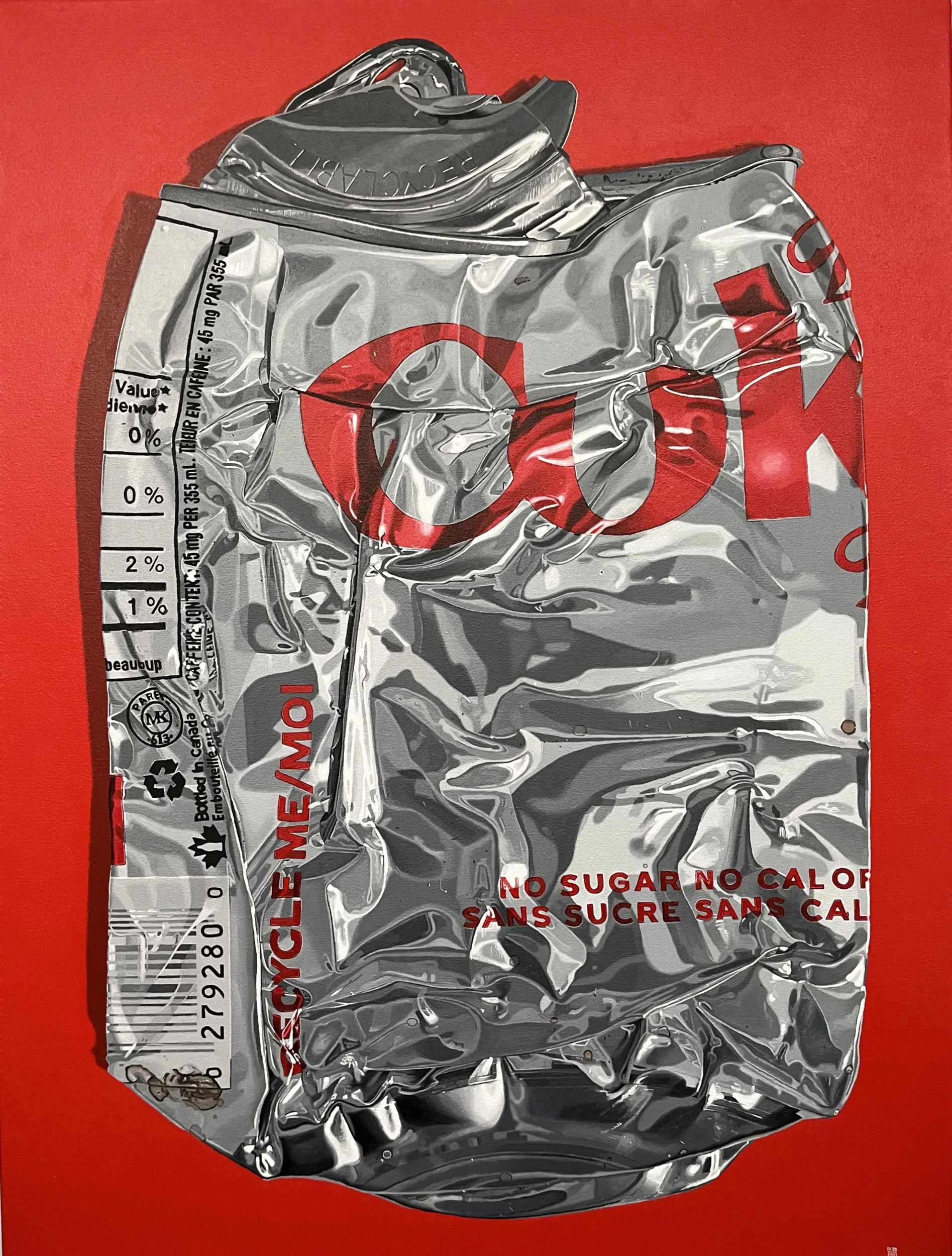 Crushed Diet Coke No. 4 - 40" x 30" - 2025