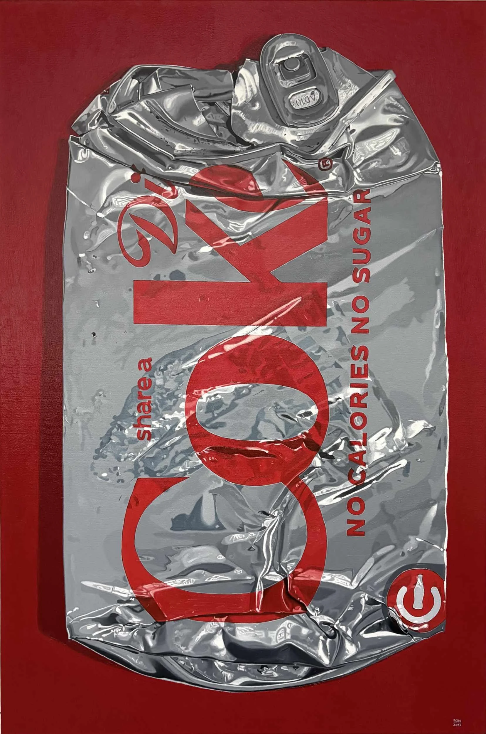 Crushed Diet Coke No. 5 - 36" x 24" - 2026