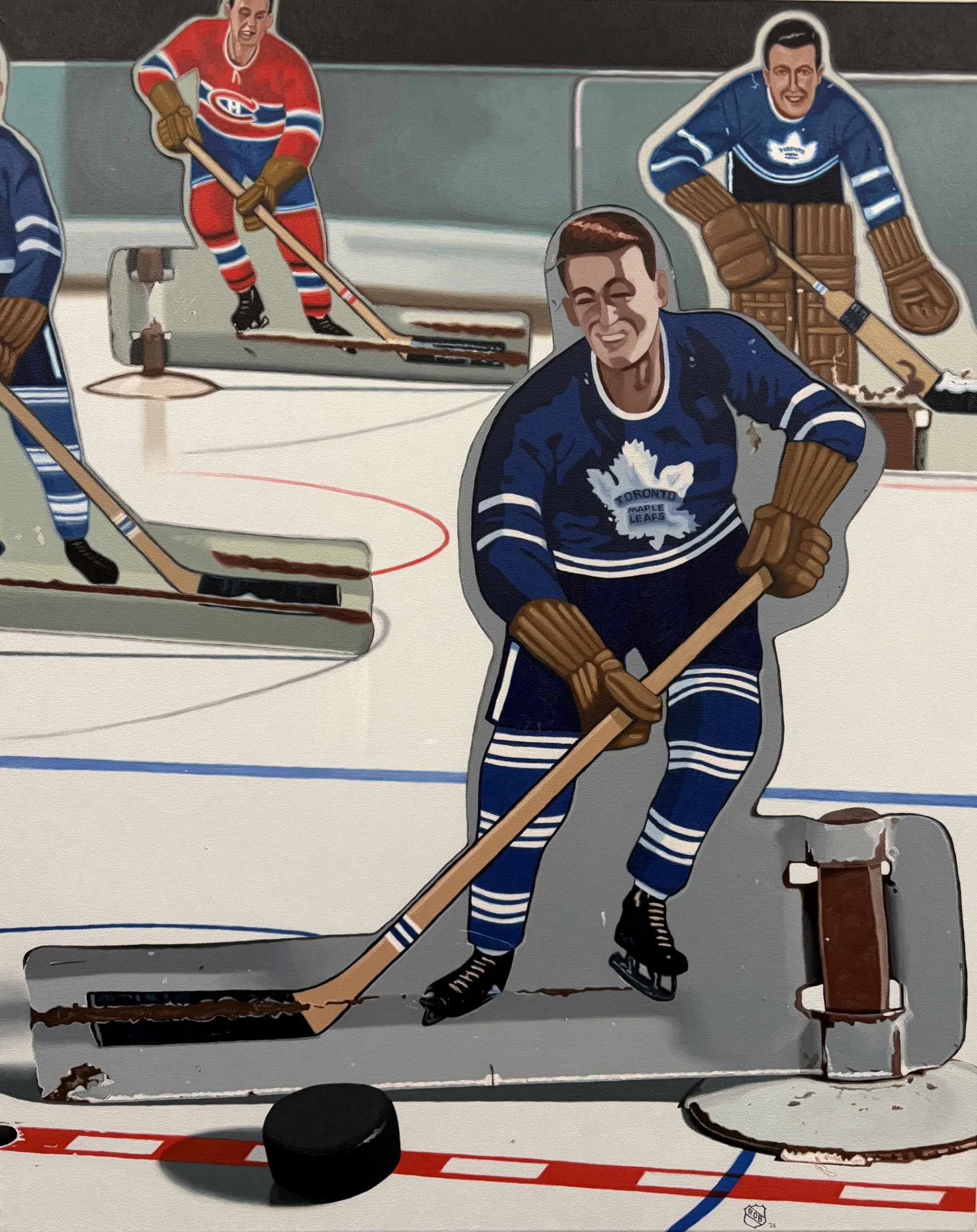 Hockey Game, First Period - 30" x 24" - 2026