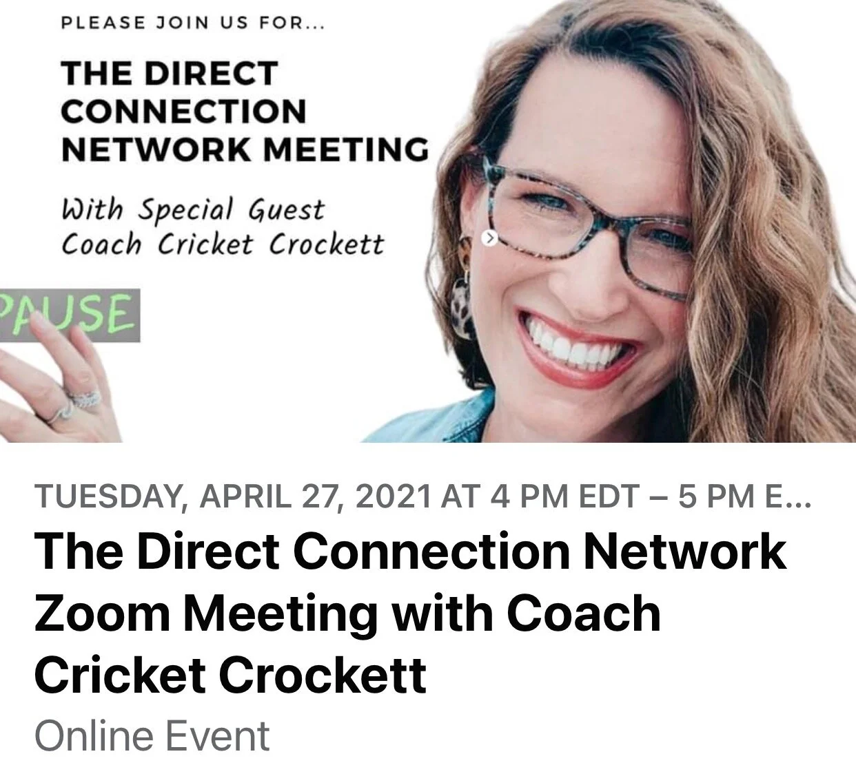 Event hosted by The Direct Network, Coach Mona G Social Media Marketing for Baby Boomers, Founder of The Direct Network

Topic: Building Your Empire As Well as Your Social Community The Healthy Way: BOUNDARIES 

“If anyone knows about being productiv