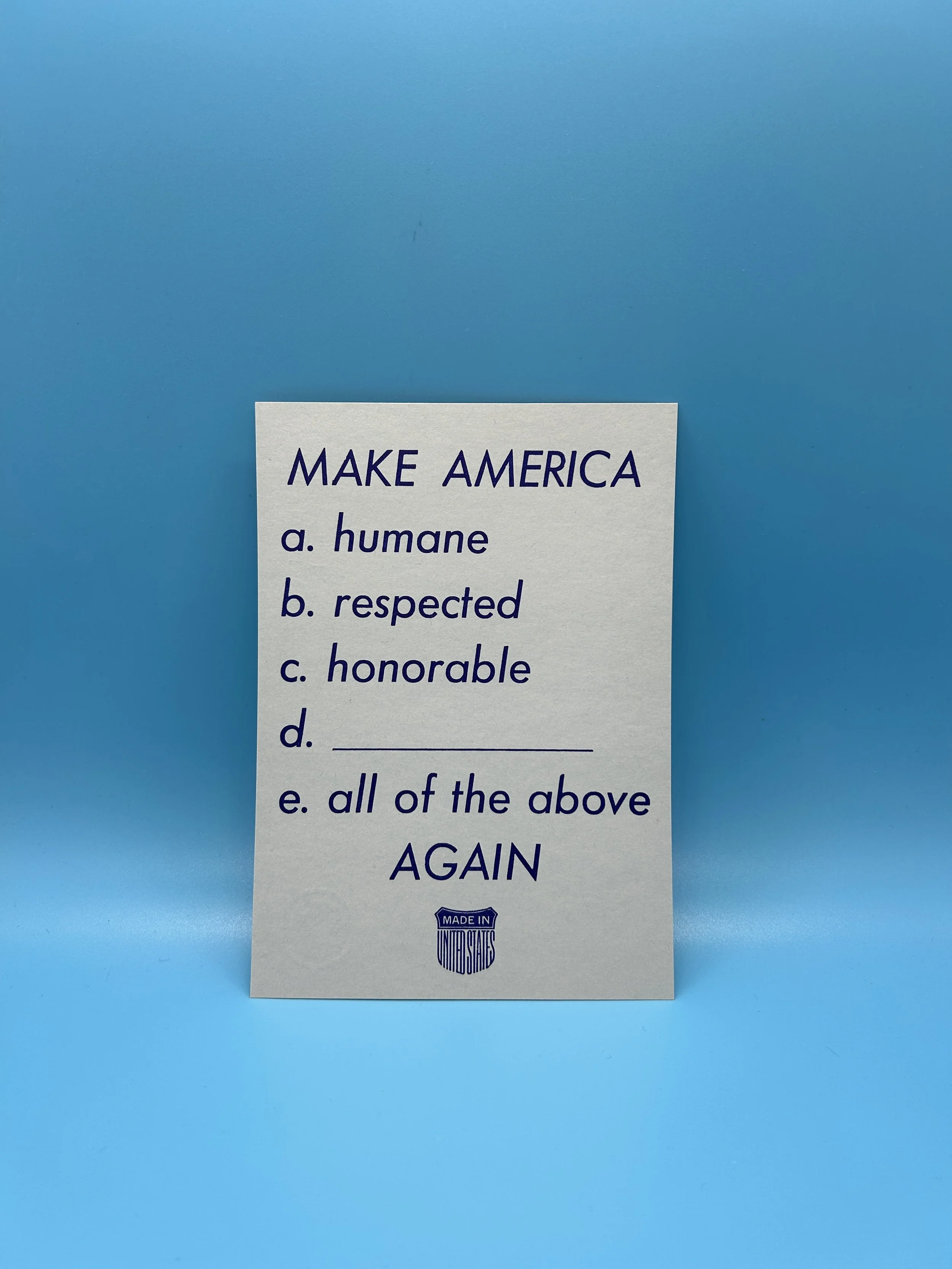 Make America _____ Again - Printers Without Margins