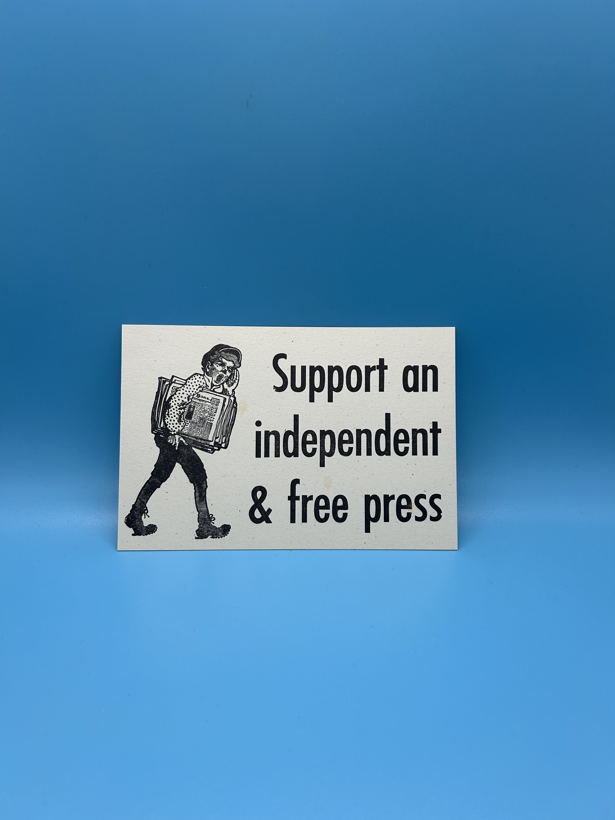 Support An Independent And Free Press - Printers Without Margins