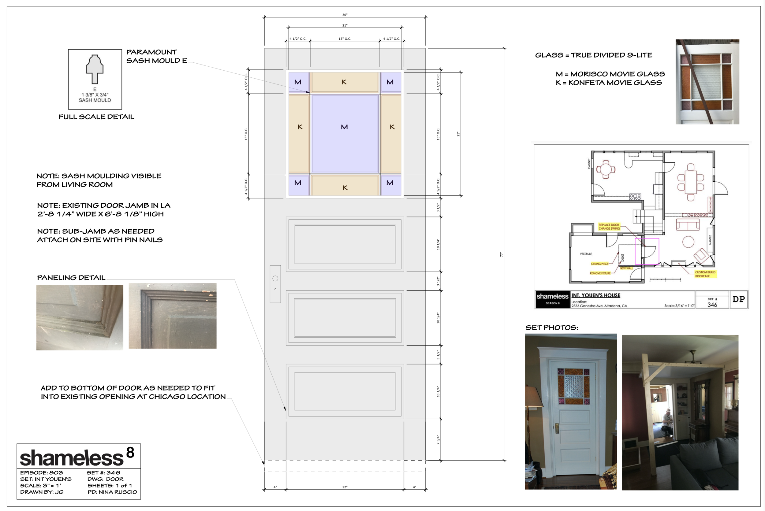 Shameless: Int. Youen's House - Door Drawing