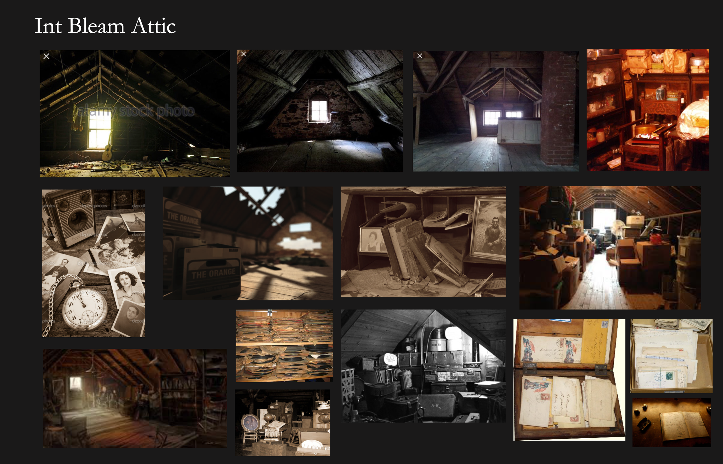Mood Board - Int Bleam Attic