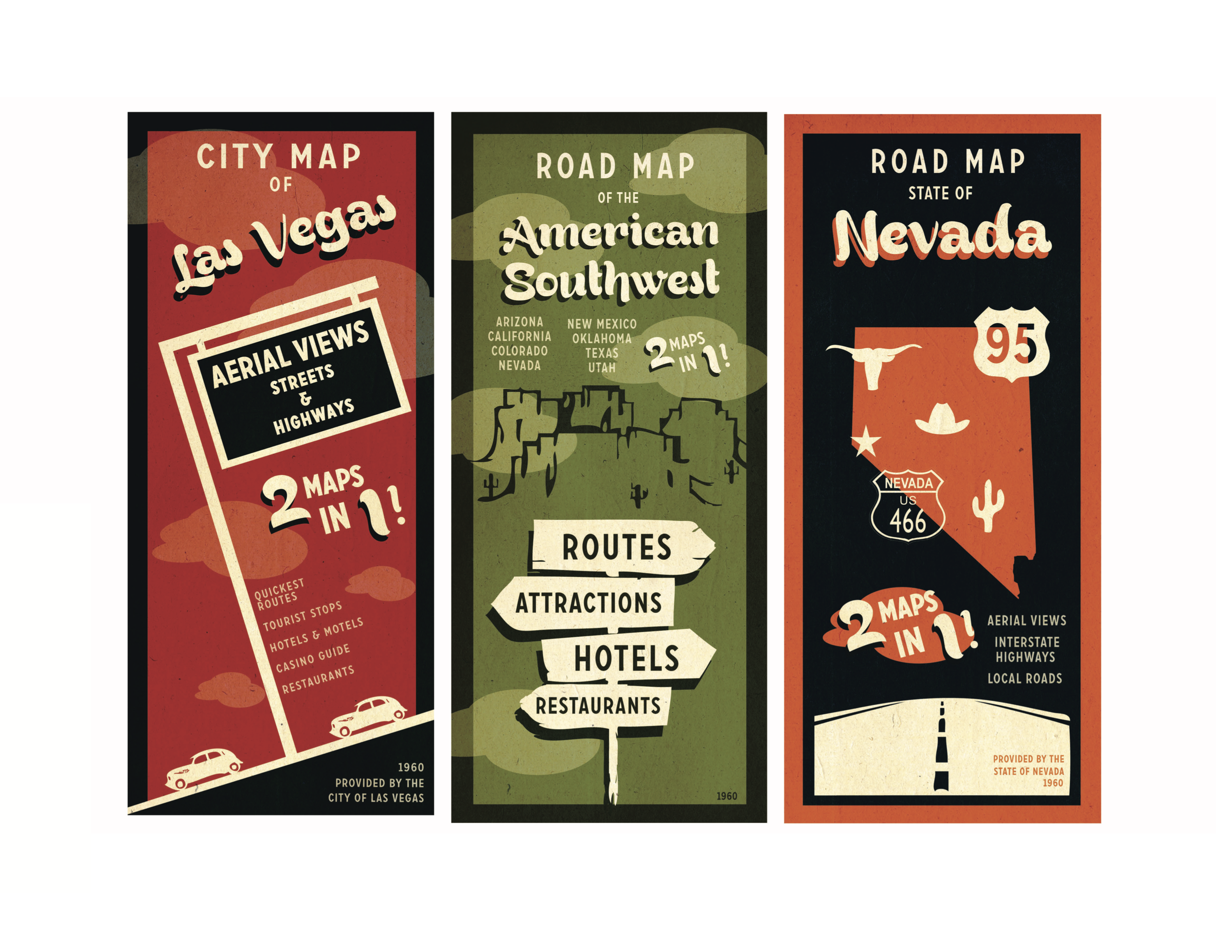 VEGAS: Period Map Pamphlet Covers