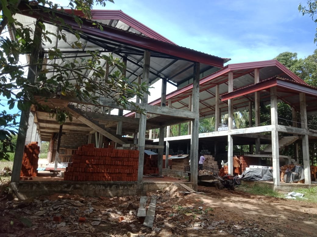 Dhamma Arana - Center construction progress.