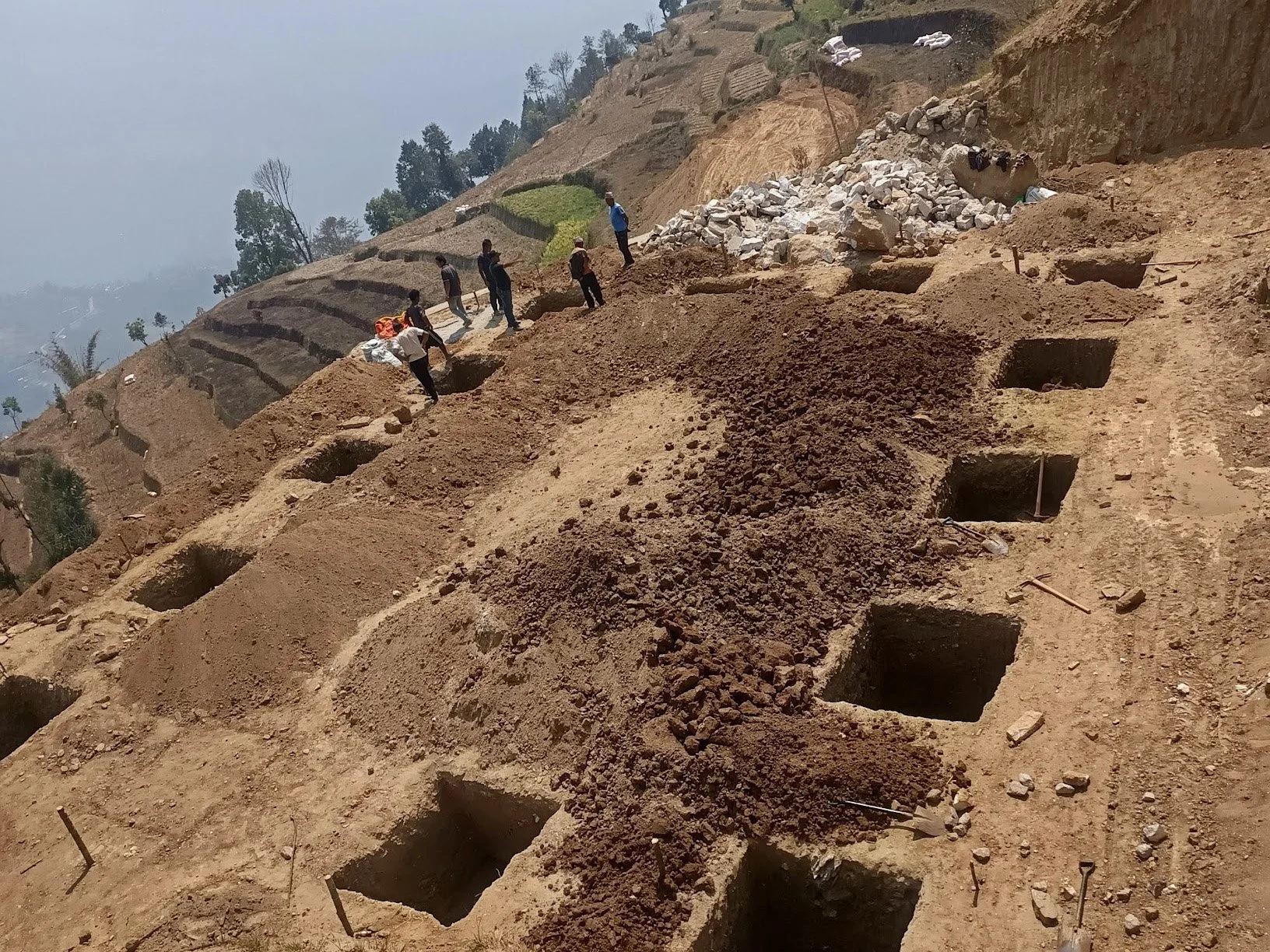 Initial stages of construction