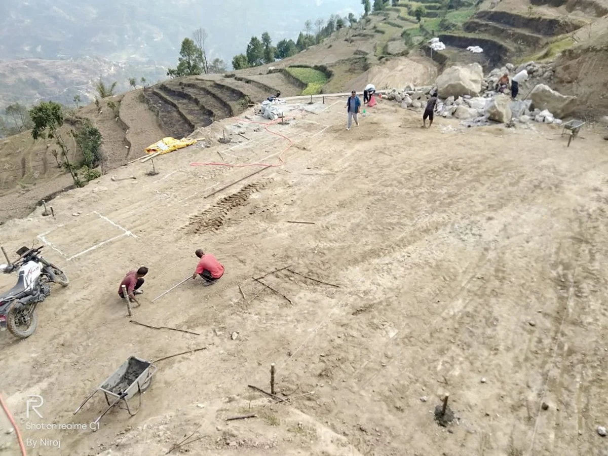 Initial stages of construction