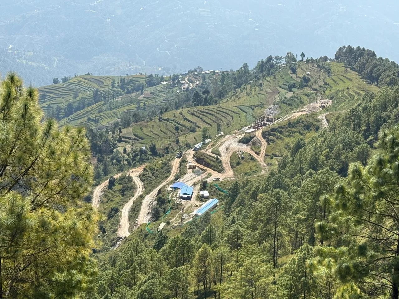 Dhamma Nibha Campus with current course area and construction area