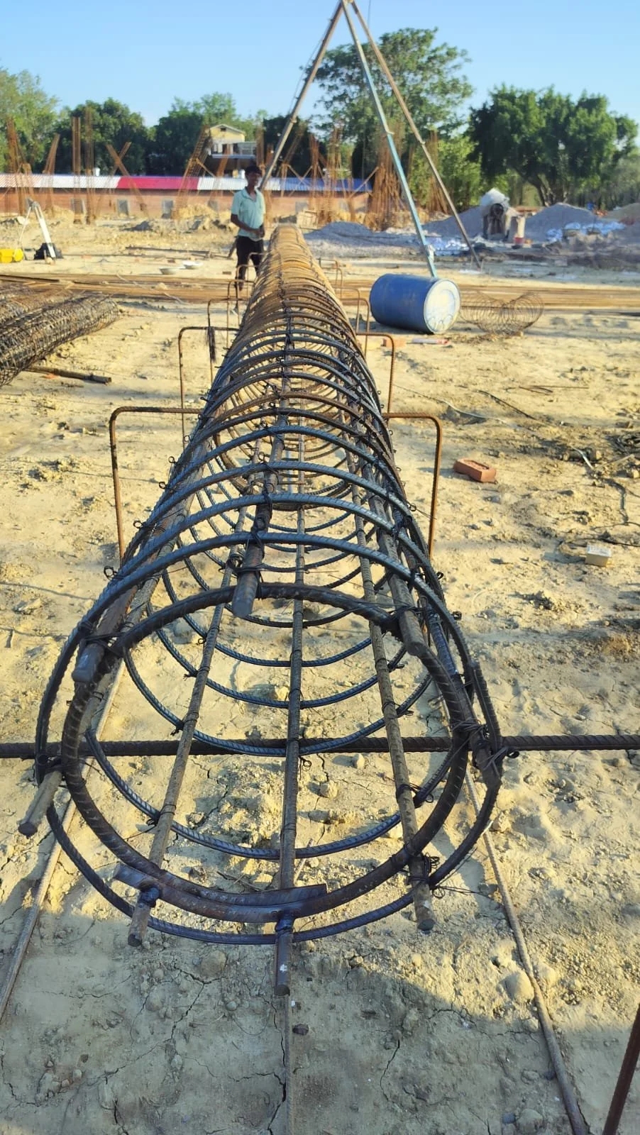 Pagoda initial construction work, Oct 2025