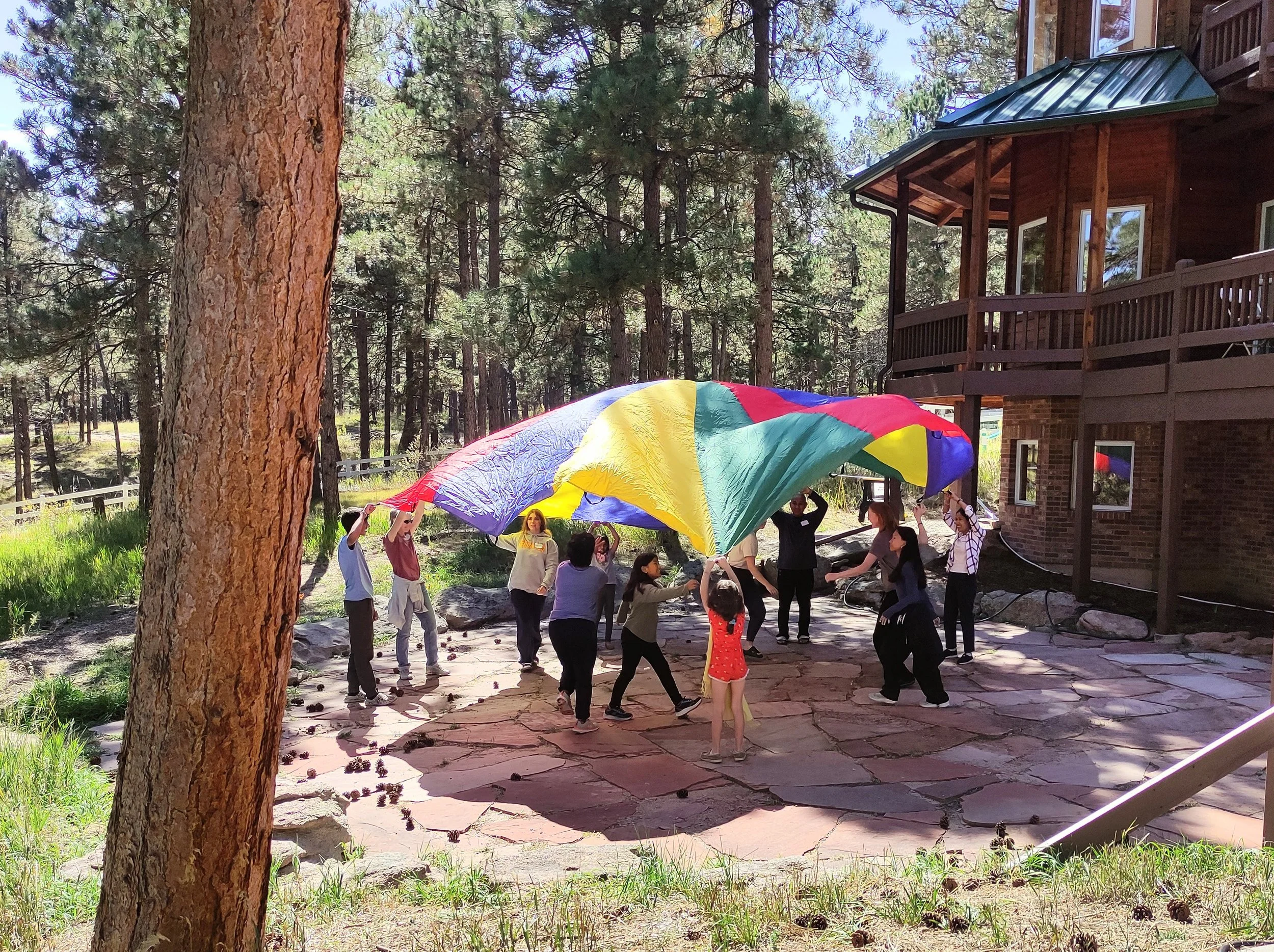 Happy faces during a children’s course.