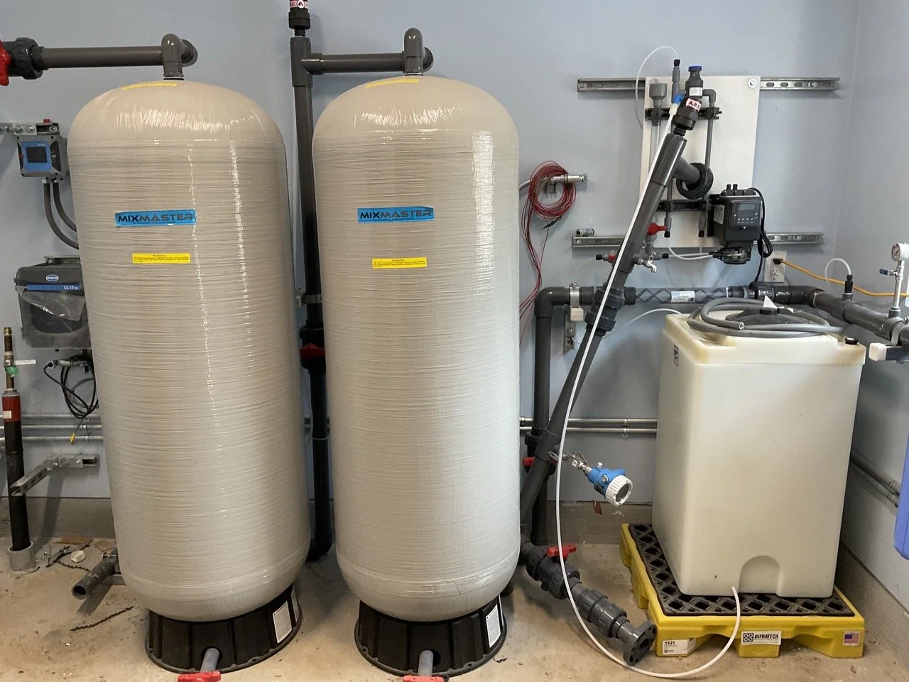 Water distribution system was installed. 