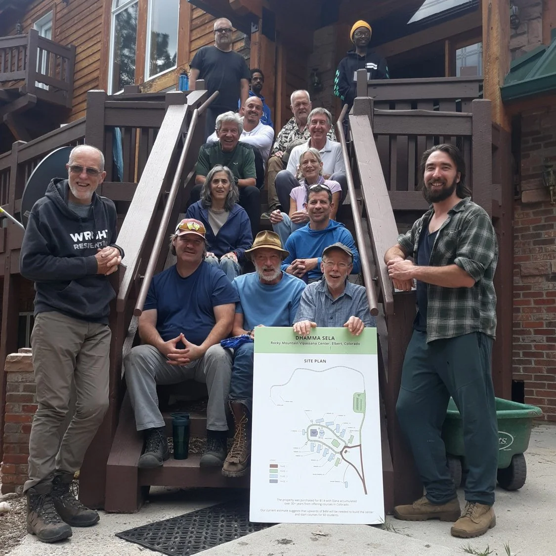 Steady progress continues at Dhamma Sela, meaning &ldquo;Rock of Dhamma.&rdquo;

Phase 1 of the center&rsquo;s long-term development plan is underway. The Multi-Purpose Building is in progress, and the next step is the construction of two residential