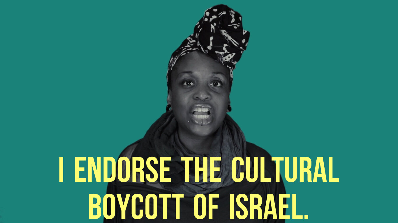 Tamar-kali says, "I endorse the cultural boycott of Israel"