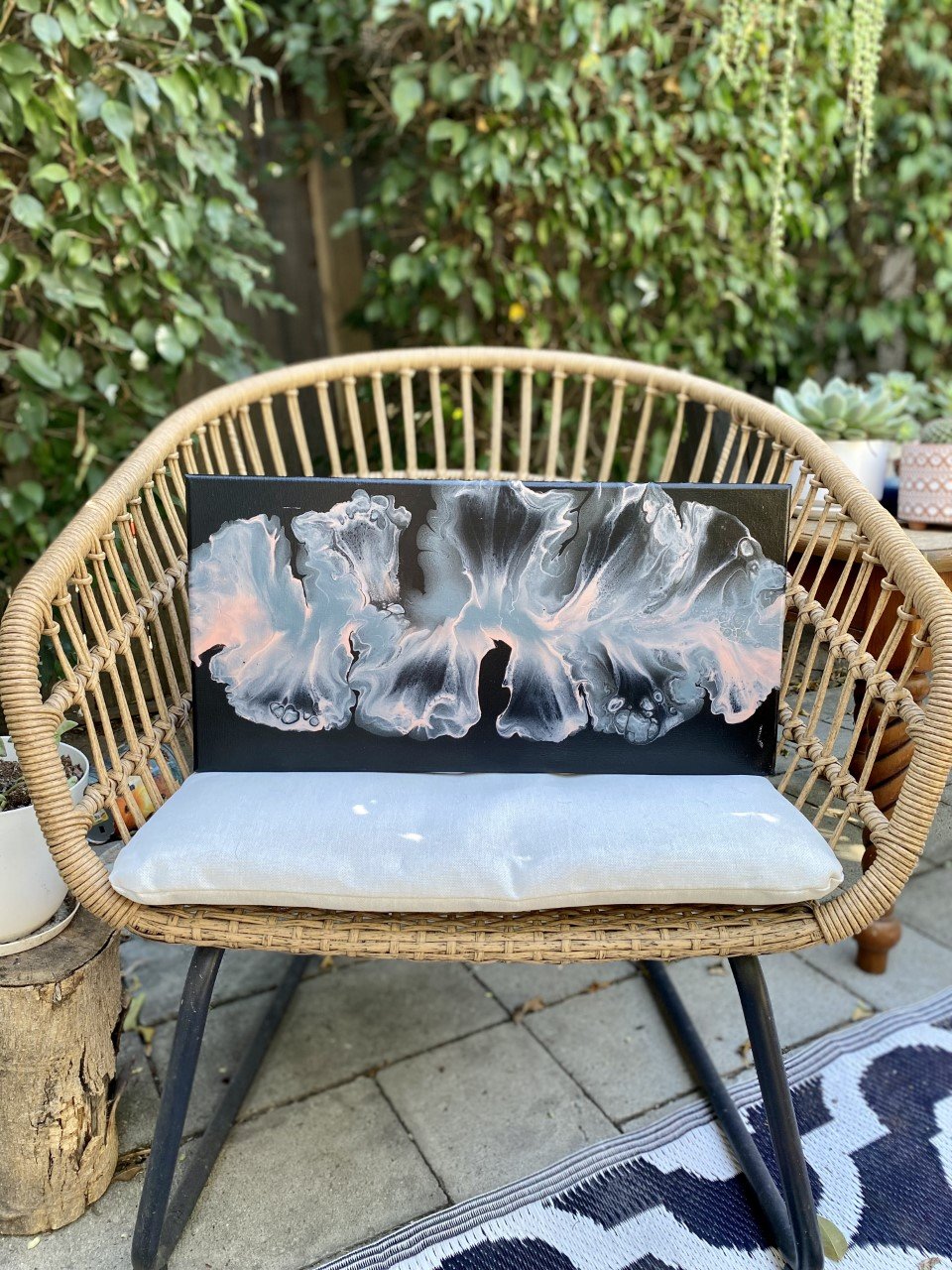 Pink Plume, 10 x 20 Dutch pour