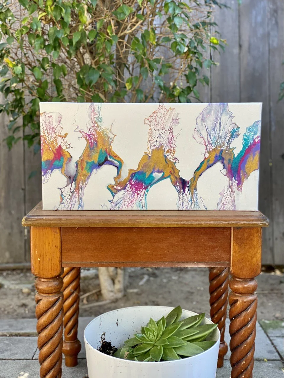 Rainbow Road 10 x 20 Dutch Pour