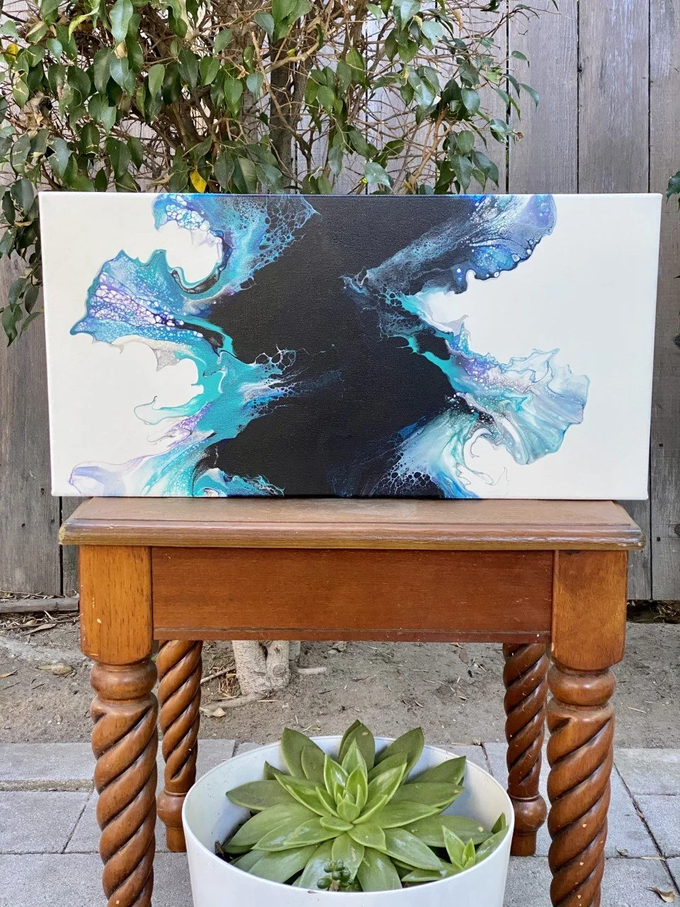 Black Sea 12 x 24 Dutch Pour